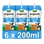 Buy Arla Organic Milk Full Fat Multipack 200ml Pack of 6 in UAE