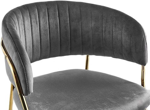 Grey gold shop dining chairs