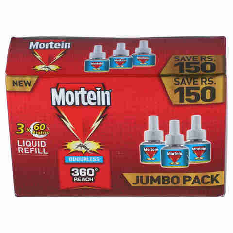 Mortein Odourless Liquid Refill Jumbo Pack 180 Nights