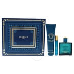 اشتري VERSACE Eros Men Gift Set(EDT 100ml + 10ml + SG 150ml) في الامارات