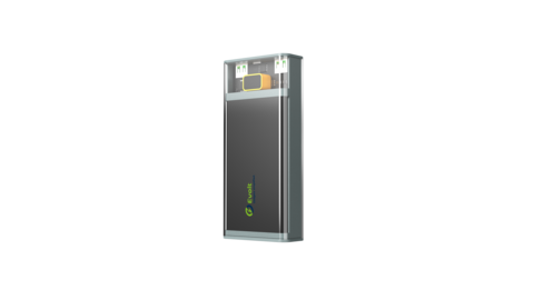 Evolt PB-300 Compact 20,000 mAh Transperent Powerbank with a Type-C &amp; USB-A outputs &amp; Digital Battery Display