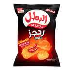 اشتري البطل شرائح البطاطس ردجز بنكهة الشطة الحارة 155 جرام في السعودية