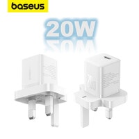 Baseus iPhone Charger Type C PD GaN5 Pro 20W Fast Charger USB C Plug iPhone 15 Fast Charger Type-C Power Universal Travel Adapter USBC Charger For iPhone 15/15 Pro Max/15 Pro/15 Plus/14/13/12/11 White