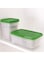 Generic 17-Piece Food Containers Set Green/Clear