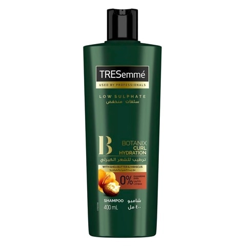 TRESemm&eacute; Botanix Curl Hydration With Shea Butter And Hibiscus Natural Shampoo White 400ml