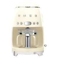 Smeg 50&#39;s Style Drip Filter Coffee Machine DCF02CRUK Cream 1050W