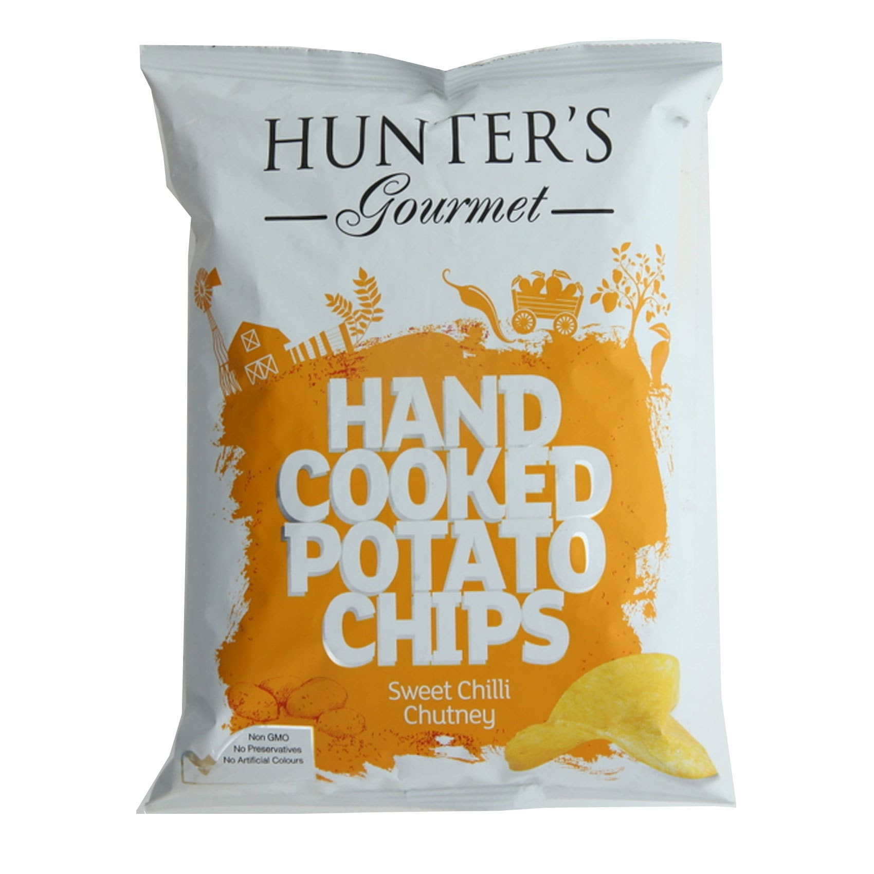 Buy Hunter's Gourmet Hand Cooked Potato Chips 125g Online - Shop Food ...