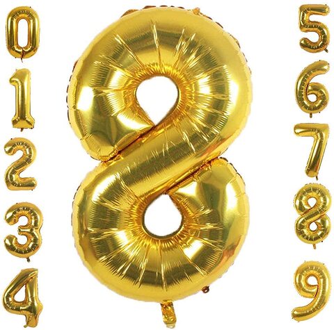 Gold foil helium deals balloons