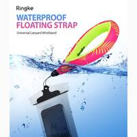 Ringke Waterproof Float Strap (2 Pack), Floating Strap, Wristband, Hand Grip, Lanyard Compatible with Camera, Phone, Key - Palm Leaves