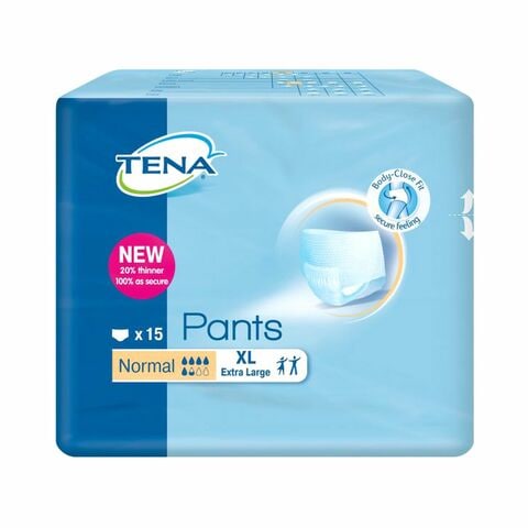 Tena Pants Diapers Normal Extra Large White 15 Diapers