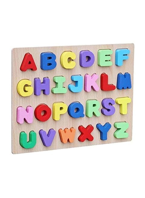 Webby Wooden Alphabets Learning Toy