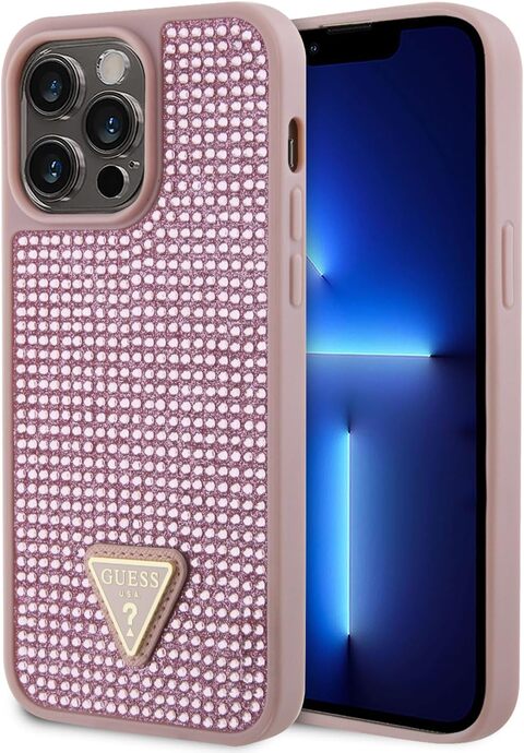 Buy CG Mobile Guess Rhinestone Case With Triangle Logo For iPhone 15 ...