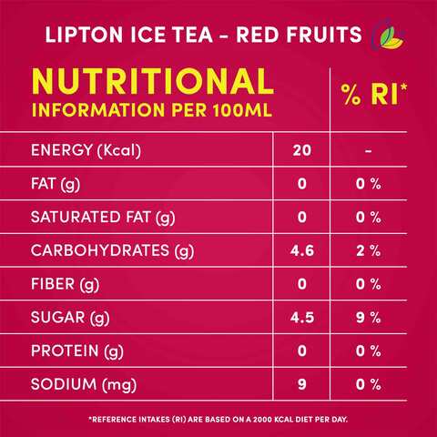 Lipton Red Fruit Ice Tea 320ml &times; 6 Pieces