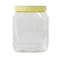 Sunpet Square Plastic Food Storage Jar Clear/Yellow 750ml