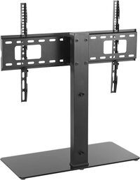 Skilltech Table Top LCD/LED TV Stand with 8.0mm/0.31in Thickness Tampered Glass Fit for 37~70in with Holding Weight Capacity 40KG (88lbs)