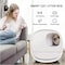 COOLBABY Smart Cat Litter Box,Deodorant and Spatter Proof,Pedal Channel,Fully Enclosed Drawer Cat Toilet,Intelligent Sensing Automatic Cleaning Taste,White