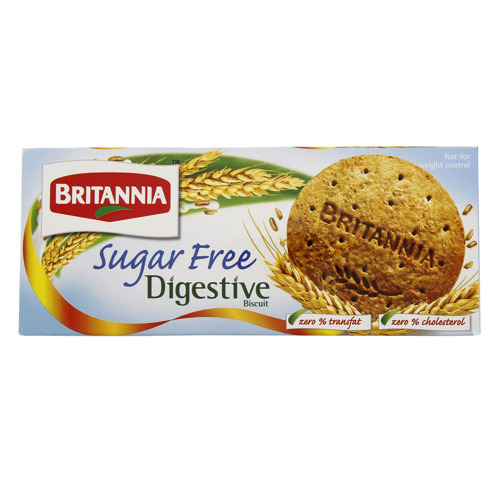 Buy Britannia Sugar Free Digestive Biscuits 350g Online Shop Food Cupboard On Carrefour Uae