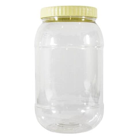 Sunpet Plastic Storage Jar Clear/Yellow 1L