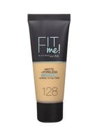 اشتري MAYBELLINE NEW YORK Fit Me Matte And Poreless Foundation SPF 18 128 Warm Nude في الامارات