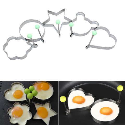 5 Slot Stainless-Steel Omelet Mould Silver