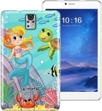 Atouch Android Tablet For Kids 8Inch KD54 Smart Tab Wi-Fi Bluetooth And Dual SIM Zoom App Supported Early Education Homely Cindy Kids Picture Tablet With EVA Case (Pink)