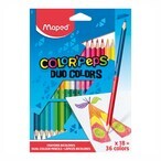 اشتري Maped ColorPeps Triangular Duo Coloured Pencils Multicolour Pack of 18 في الامارات
