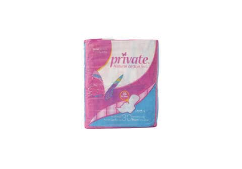 PRIVATE FEMININE PADS SUPER WITH WINGS X30