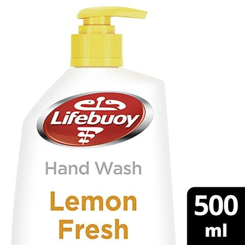 Lifebuoy Anti-Bacterial Liquid Hand Wash Fruity and Refreshing Hygiene Lemon Fresh 100% stronger germ protection 500ml
