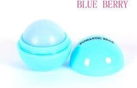 1Pcs Romantic Bear Ball Lip Balm Natural Plant Nutritious Lips Care (blue berry)