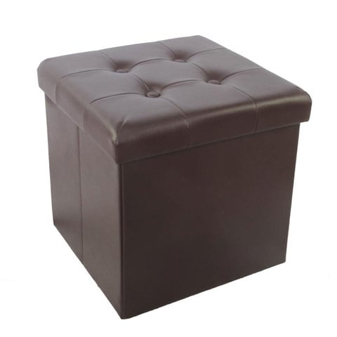My Choice Storage Puff With Lid Brown