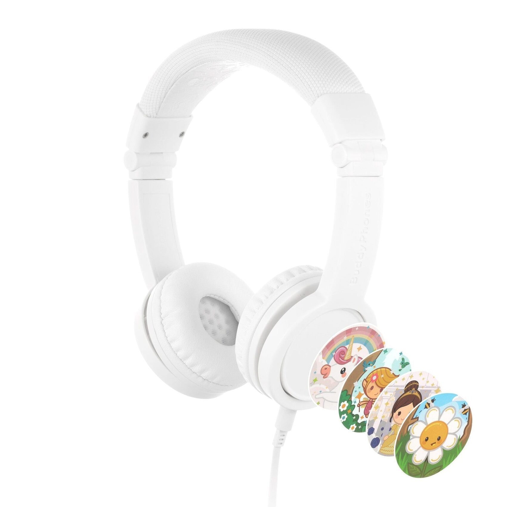 Buy Buddyphones Explore Plus Foldable Headphones with Mic - Snow White Online - Shop Smartphones, Tablets & Wearables on Carrefour UAE