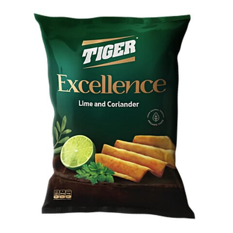 Tiger Excellence Fried Potato Chips - Lime Coriander - 80 gram