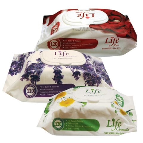 Baby Life Wet Wipe 120 Wipes 3 Pieces