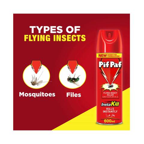 Pif Paf Insta Kill Flying Insect Killer, 600ml