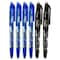 Pilot Frixion Needle Point Gel ink Ball Pen Blue and Black 0.5mm 6 PCS