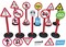 Rainbow Toys - Kindergarten Traffic Sign Signal Indoor Early Childhood Education Toy (A)