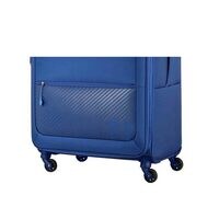 American Tourister Majoris 4 Wheel Soft Casing Cabin Spinner Luggage Trolley 59cm Blue