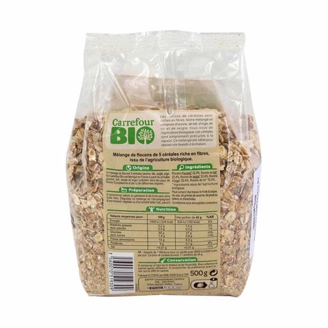 Carrefour Bio 5 Organic Cereal Flakes 500g