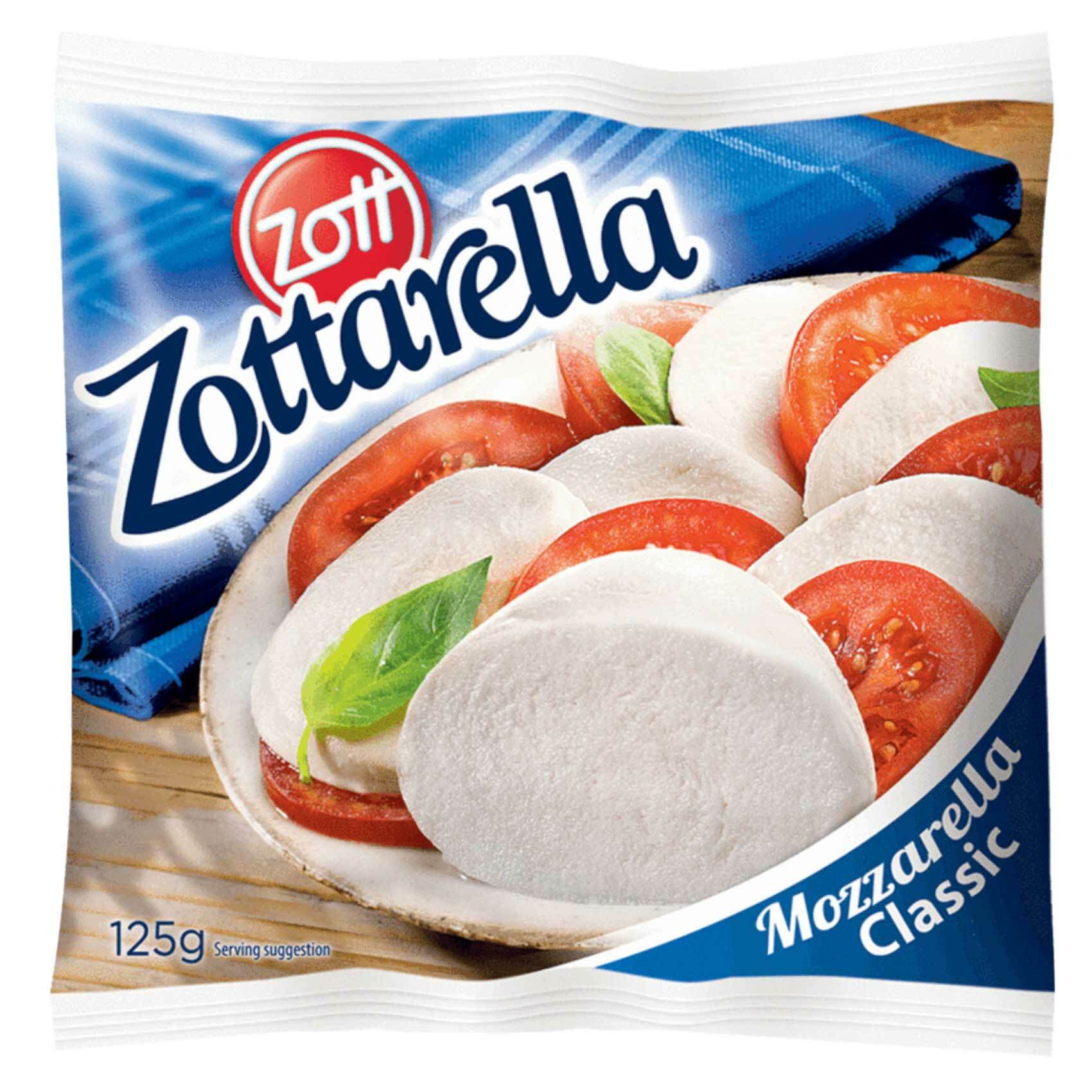 Buy Zott Zottarella Mozzarella Classic 125g Online Shop Fresh Food on