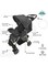 Moon Trek One Fold Adjustable Stroller With Swivel Wheel, Dark Grey