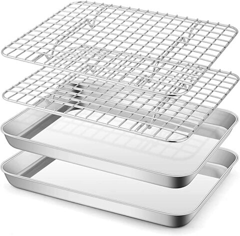 Stainless steel cookie deals sheets