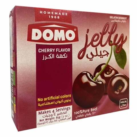 Domo Gelatin Dessert Beef Cherry Jelly 85g