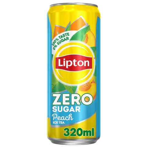 Buy Lipton Zero Sugar Peach Iced Tea 320ml Online - Shop Beverages on