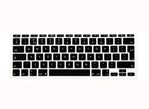 Generic - Silicone Keyboard Skin Cover UK Layout For Apple MacBook 11 Inch Air - Black