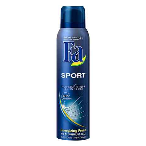 FA Men Deodorant Sport Energizing Fresh Spray 150ml Online | Carrefour ...