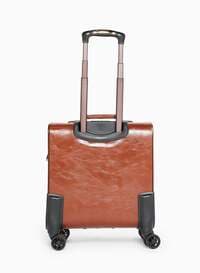 Partner Pilot Cabin PU Leather Business Luggage 20 Inch