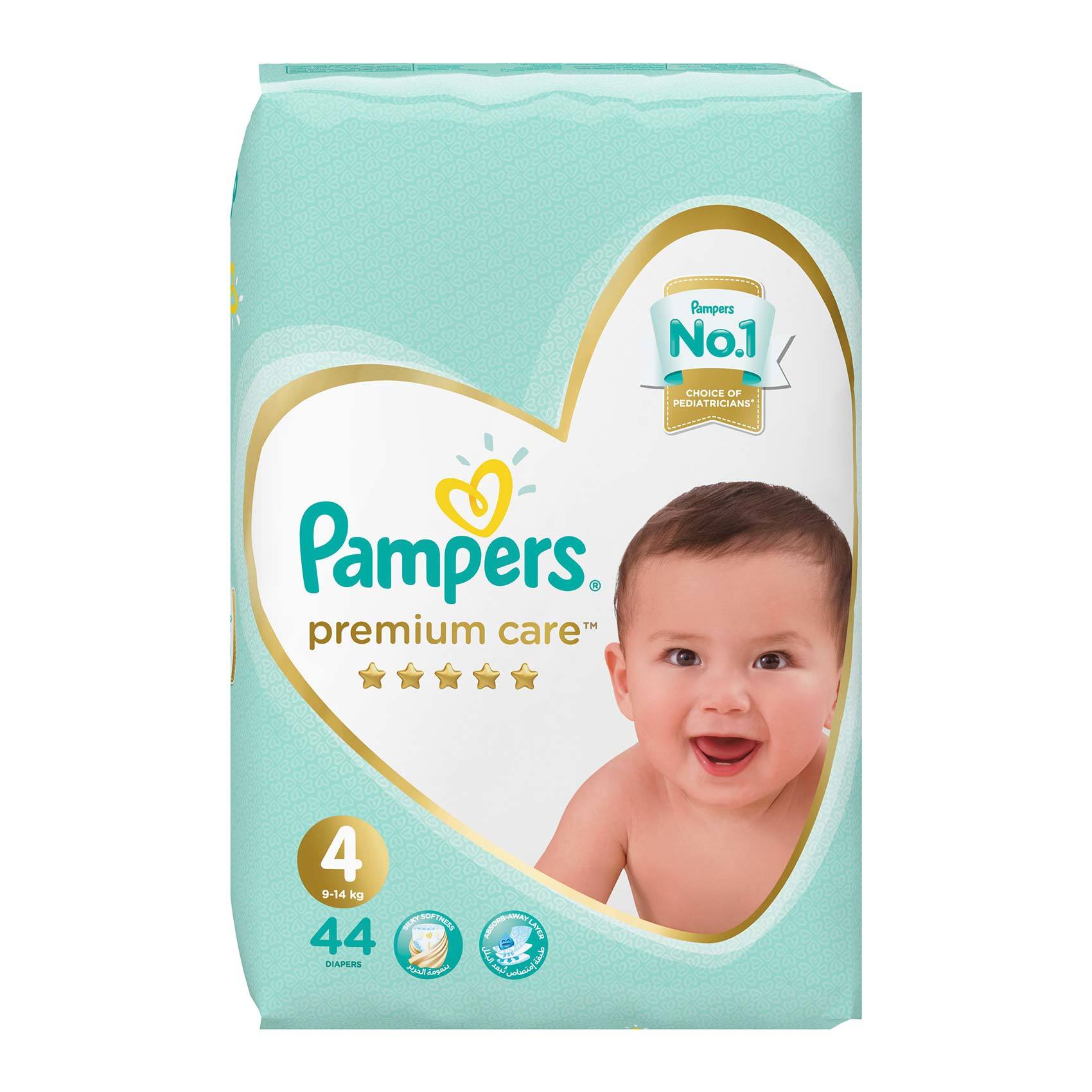 gat kool Zenuw Buy Pampers premium care 4 jumbo pack 9 - 14 kg 44 diapers Online - Shop  Baby Products on Carrefour Saudi Arabia