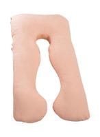 اشتري Generic U-Shaped Pregnancy Pillow Cotton Peach 145X80X25Centimeter في الامارات