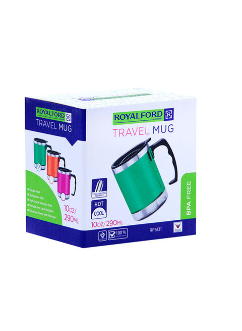 Buy Royalford Stainless Steel Travel Mug, Assorted Colors, 14 Oz Online -  Shop Home & Garden on Carrefour Saudi Arabia
