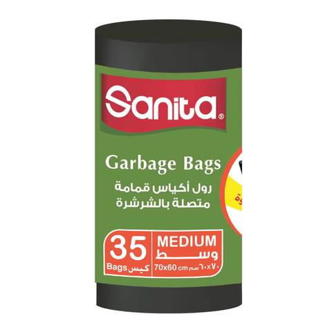 اشتري سانيتا رول اكياس قمامة - 60 * 70 سم - 35 كيس في مصر